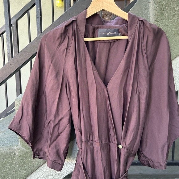 Ginger & Smart Beloved Midi Wrap Dress Silk Wedding Guest Mother of the Bride 12 - Picture 7 of 10